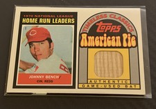2001 Topps American Pie Timeless Classics Johnny Bench GU Bat #66
