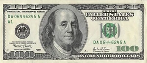 2003 $100 A run A Boston district DA06446245A one hundred dollar bill dc print - Picture 1 of 2