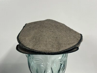 Goorin Gorra Plana Gorra de Conducción Grande Funky Beatnik Bronceado Algodón Ribete Ala a Presión  Foto 1 de 4