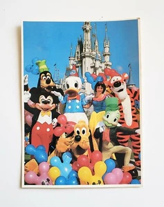 Postal con foto de colección WDW Disney Efímera Disneyland Donald Mickey Goofy Blancanieves - Imagen 1 de 2