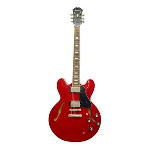 Epiphone 2012 ES335 Dot Cherry Semi Hollow Body w/Deluxe RR Padded Bag05A - Picture 1 of 10