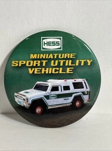 2014 HESS TRUCK COLLECTIBLE BUTTON - Miniature Sport Utility Vehicle - Picture 1 of 2