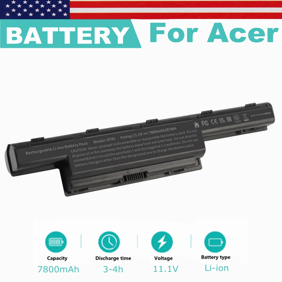 Batería AS10D51 para Acer/Gateway AS10D31 AS10D3E AS10D41 AS10D56 AS10D61 AS10D75 Foto 1 de 4