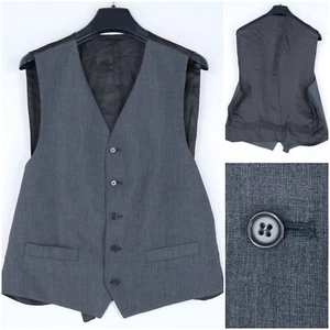 Mens Waistcoat Medium Size UK 40 Vintage Grey RED LINE Formal Dress Vest - Picture 1 of 9
