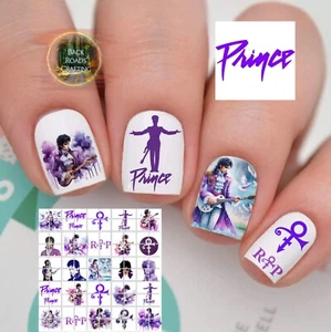 Juego de 50 calcomanías para arte en uñas Prince Singer tobogán acuático instrucciones y bonificación - Imagen 1 de 4