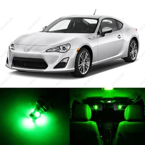 6 x Green LED Interior Lights Package For 2013 - 2016 Scion FRS + PRY TOOL - Imagen 1 de 6