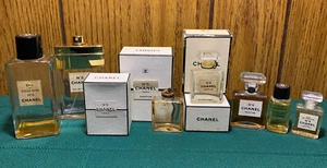 8 Vtg CHANEL No 5 Eau De Parfum Cologne Paris New York Womens Perfume Lot France - Picture 1 of 12