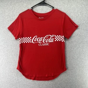 Coca Cola Vintage T Shirt large Red Womens Short Sleeve Soft Material Enjoy Coke - Bild 1 von 6
