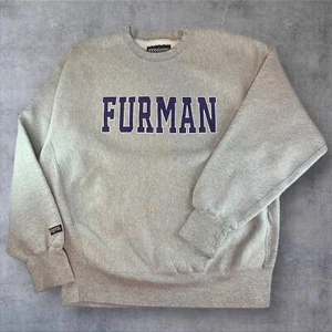 Vintage Jansport Furman University South Carolina Reverse Weave Crewneck 2XL - Picture 1 of 6