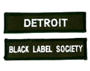 JUEGO DE PARCHES DEL CLUB DE FANS MIEMBRO DE LA SOCIEDAD BLACK LABEL DETROIT - Imagen 1 de 2