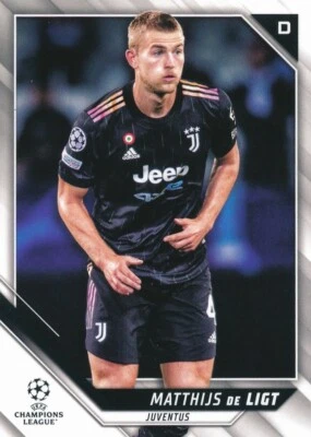 #44 MATTHIJS de LIGT 2021-22 Topps UEFA Champions JUVENTUS - Image 1 of 2