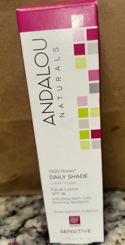 1000 Roses Daily Shade Facial Lotion  With SPF 18 , 2.7 Oz By Andalou Naturals - Image 1 of 1