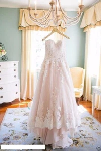 Custom White/Ivory Lace Bridal Gown Wedding Dress 6-8-10-12-14-16-18+++ - Picture 1 of 4