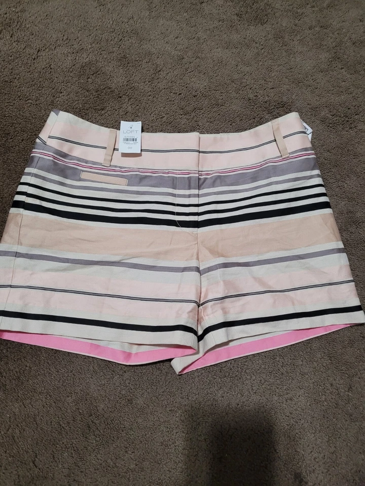 Ann Taylor новые с ярлыками полосатые шорты 00 - Изображение 1 из 1