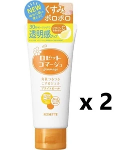 Rosette Scrub 120gx2 gommage skin facial VitaminC&AHA Peeling Gel Fruitacid peel - Picture 1 of 3