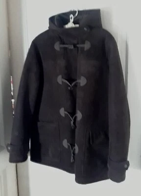 Chaps Est.1978 Brown Faux Suede Sherpa Lined Womens Hooded Jacket Sz.XL - Image 1 of 4