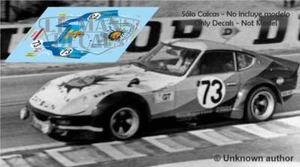 Decals Datsun 240Z Le Mans 1976 73 1:32 1:43 1:24 1:18 240 Slot calcas - Bild 1 von 1