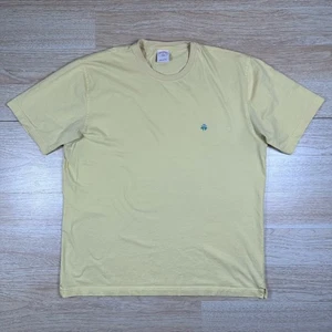 Brooks Brothers Pima Cotton Crew Neck Short Sleeve T-Shirt Light Yellow XL - Bild 1 von 7