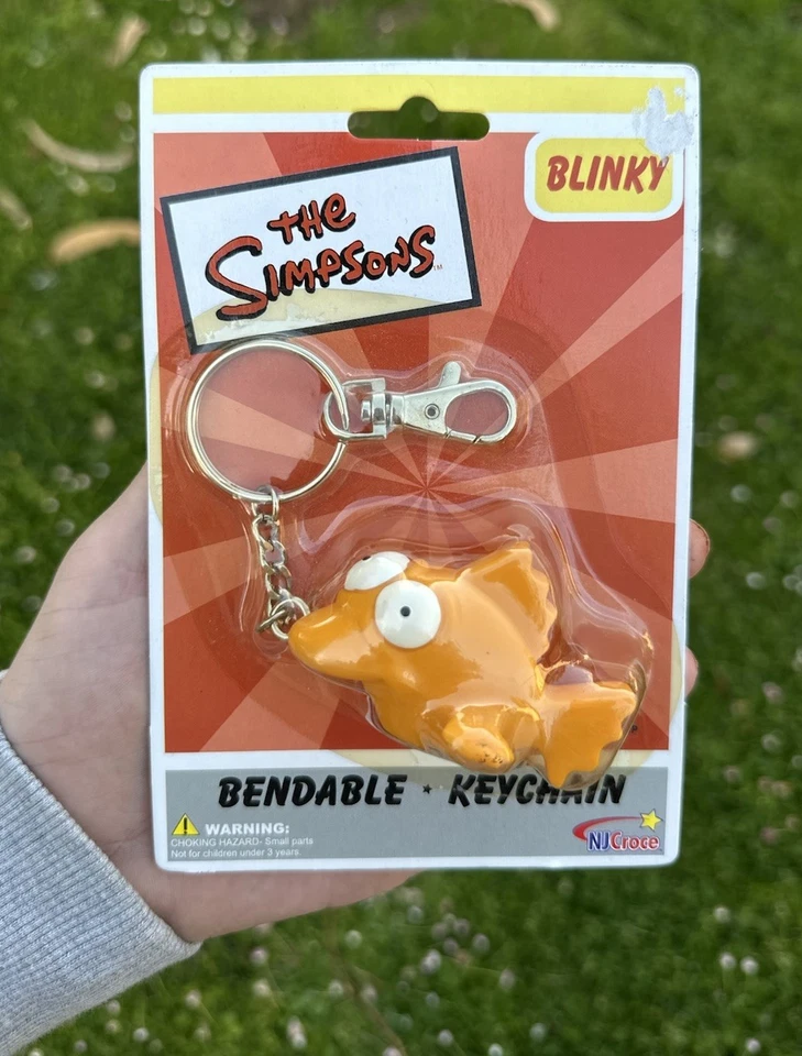 Llavero Flexible Los Simpson Blinky Los Peces de 3 Ojos Súper Raro Desde 2003 Nuevo en Caja Foto 1 de 2