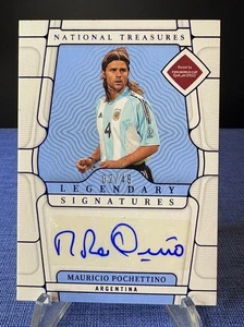 Mauricio Pochettino /49 Auto 2022 National Treasures World Cup Argentina Spurs - Picture 1 of 2