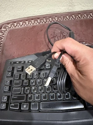 Dell Alienware TactX Gaming Illuminated Keyboard Y-U0008-O  KG900 Wired  - Image 1 of 4