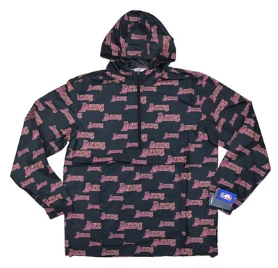 Fanatics Los Angeles Lakers NBA Hooded 1/2 Zip Windbreaker Men's Jacket NWT - Image 1 of 4