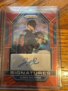 2023 Panini Prizm - Signatures Jared Shuster #SIG-JS Ruby Wave Prizm (AU, RC) - Picture 1 of 2