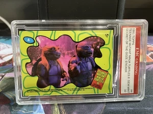 TMNT 1989 Topps Teenage Mutant Ninja TURTLES 2 STICKER #4 EMC GRADED 10 - Picture 1 of 2