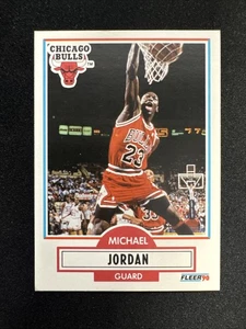 Michael Jordan 1990-91 Fleer #26 Bulls HOF GOAT gg - Foto 1 di 2