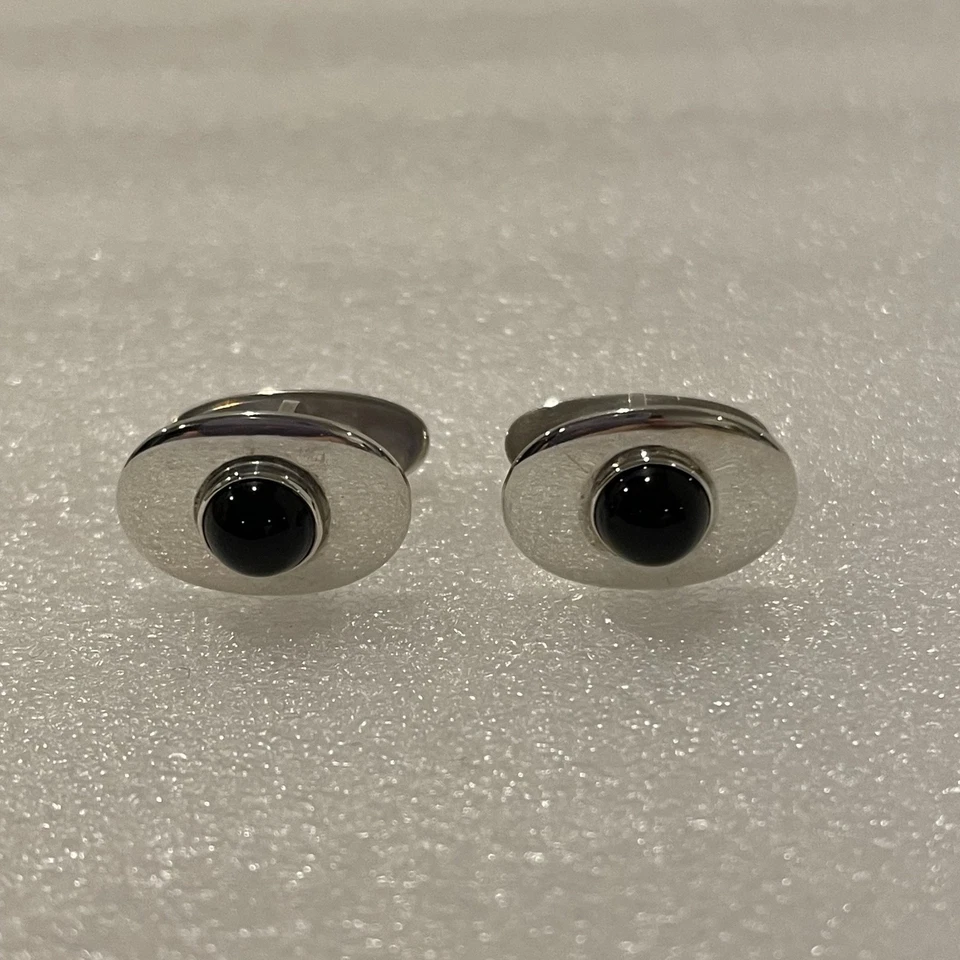 Rari gemelli in argento sterling Georg Jensen #203A Andreas Mikkelsen Danimarca - Immagine 1 di 4