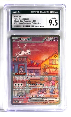 2023 Mew ex 053 Black Star Promo Pokemon Card, CGC Gem Mint 9.5 - Image 1 of 2