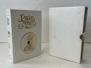 PRECIOUS MOMENTS BIBLE New King James Version Nelson 1985 With Box Sleeve White - Imagen 1 de 13