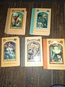 A Series of Unfortunate Events Lemony Snicket Complete Set Hardcover 5 book Lot - Picture 1 of 1