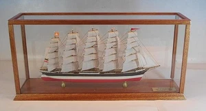 1/700 Segelschiff 5-Mast Vollschiff Preußen Vitrine 29cm Schiff 21cm OVP #514 - Bild 1 von 6