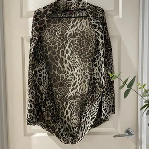 SUPRE Ladies Beautiful Leopard Print Wrap Kimono Cardigan (One Size) - Picture 1 of 6