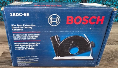 BOSCH 5" AMOLADORA PROTECTOR DE EXTRACCIÓN DE POLVO 18DC-5E ÁNGULO DE CORTE DE HORMIGÓN NUEVO Foto 1 de 4