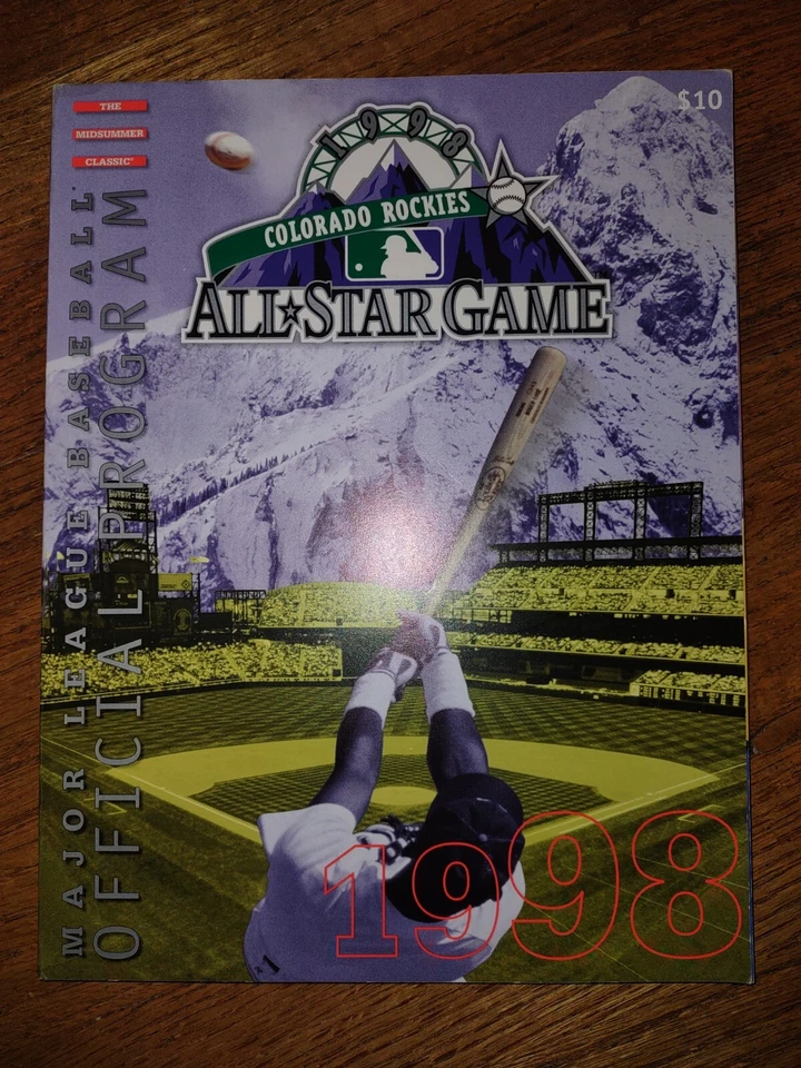 1998 MLB All-Star Game Program-Colorado  - Image 1 of 1
