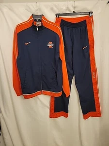 University of Illinois Nike Reißverschluss Aufwärmen Jacke Und Hose Gr. Medium Illini - Bild 1 von 11