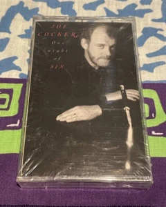 JOE COCKER – ONE NIGHT OF SIN CASSETTE FACTORY SEALED - Picture 1 of 4