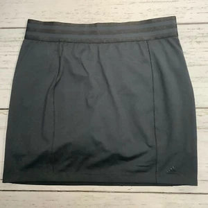 Adidas Women's Small 29 Dark Gray Black Tennis Golf Skort Skirt Pull On - Picture 1 of 8