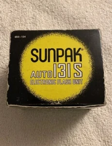 SunPak Auto 131 Flash Electronic Flash With Original Box Untested - Picture 1 of 12