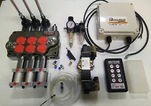 Remote Control Ready 3 Or 5 Spool 80 Lpm Tilt Tray Hydraulic Flow Control Valve - Picture 1 of 15