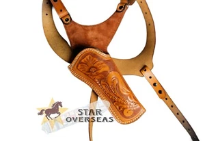 Leather Shoulder Holster With Shell Loops Fits Colt Anaconda .45 Colt fit 4"-8" - Picture 1 of 6
