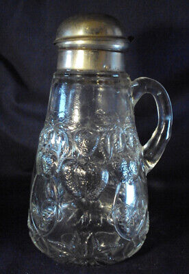 Strawberry Patch Syrup Pitcher Molasses Can Pattern Glass C3 • 24.99€