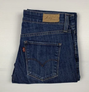 LEVI STRAUSS "San Francisco" Demi Curve Modern Rise Capri Blue Jeans sz 27 us4 - Picture 1 of 10