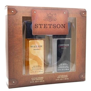 Stetson 2pc Body Fragrance Gift Set, Original and Black 3.4 fl oz each - Picture 1 of 1
