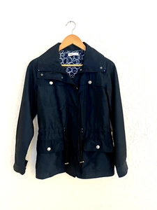 Chaqueta de lluvia de primavera Coldwater Creek azul marino anorack para mujer - Imagen 1 de 5
