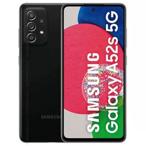 Samsung Galaxy A52s 5G SM-A528B/DS - 6GB RAM 128GB - Awesome Black (Unlocked) - Afbeelding 1 van 3
