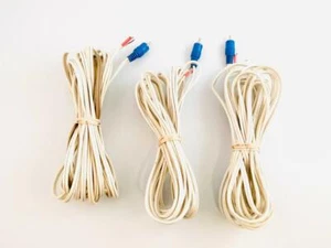 3x Bose Speaker Cables RCA to Bare Wire Acoustimass Lifestyle White Genuine OEM - Picture 1 of 1
