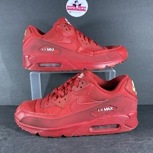 Nike Air Max 90 Essential University Rojo Tejido Zapatos Tenis Para Hombre - Talla 11 - Imagen 1 de 9